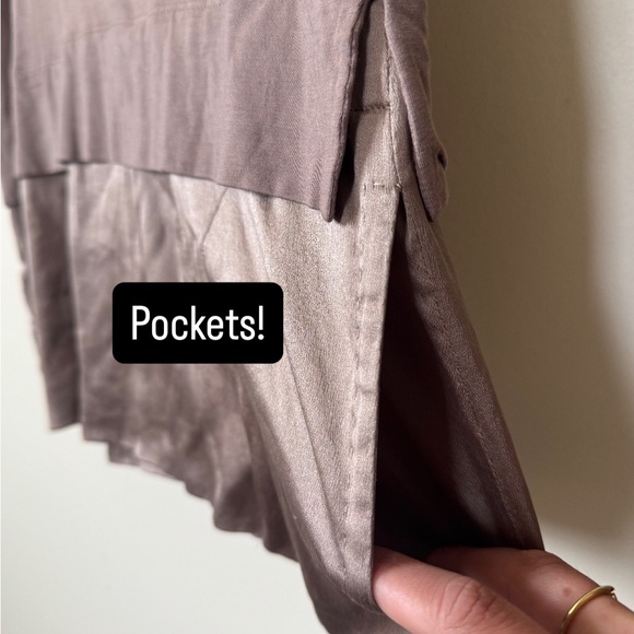 Brunello Cucinelli Silk & Cotton Sleeveless Top w/ Pockets Size Large - Picture 4 of 5